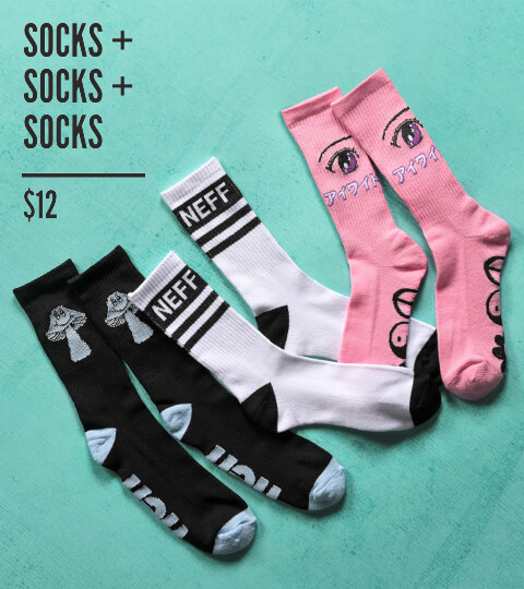 Shop the 3 for $12 sock's package deal